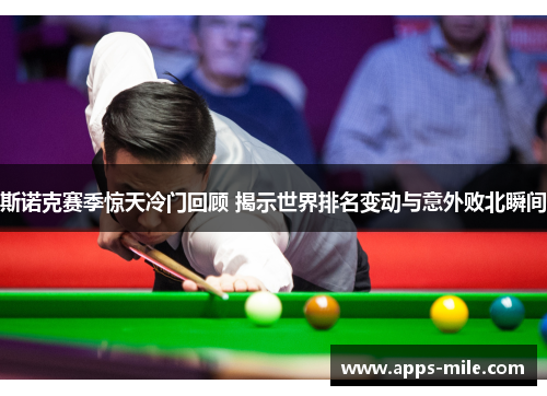 斯诺克赛季惊天冷门回顾 揭示世界排名变动与意外败北瞬间