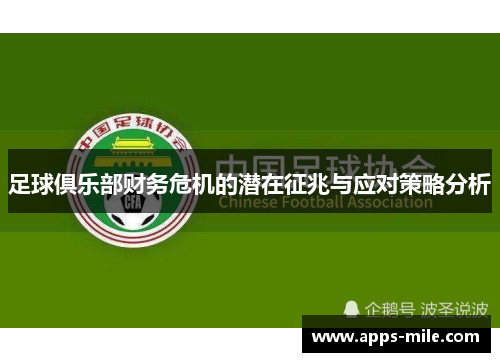 足球俱乐部财务危机的潜在征兆与应对策略分析
