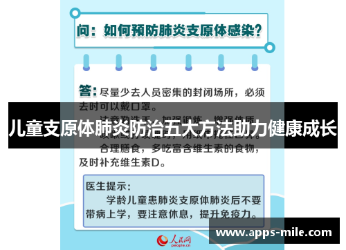 儿童支原体肺炎防治五大方法助力健康成长